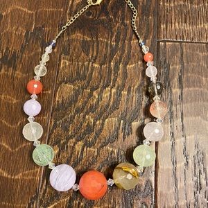 Natural stone necklace